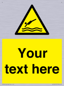 Custom Warning diving area